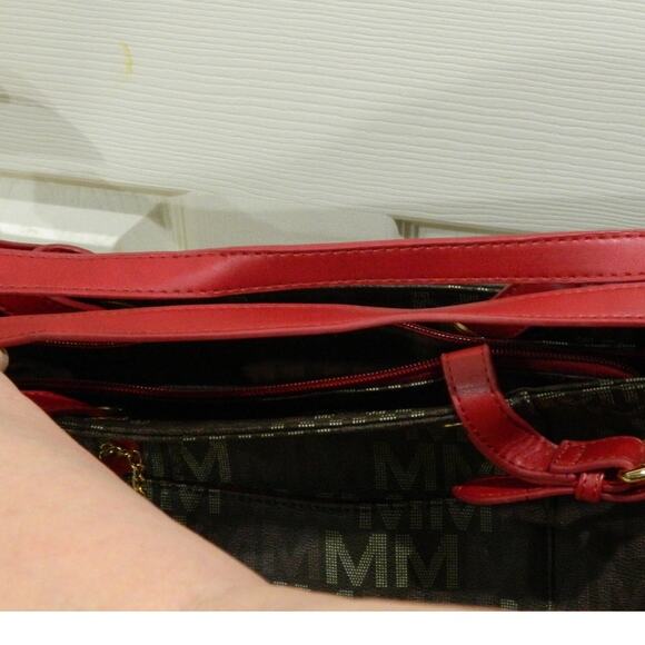 MFK Collection M Logo Stylish Tote Vegan Leather - Picture 7 of 7